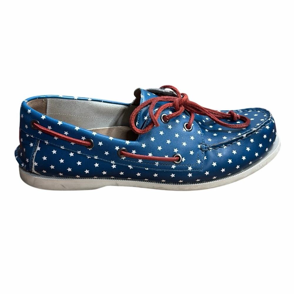Froats Star Spangleds Boat Shoes 10.5 Americana Preppy